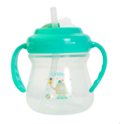 Товары по уходу - Поильник Lindo С соломинкой зеленый (8850213007080)