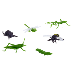Фигурки животных - Набор фигурок Mojo Насекомые бабка, кузнечик, богомол, шмель, длинноносик (380085/1) Фигурки животных - Набор фигурок Mojo Насекомые бабка, кузнечик, богомол, шмель, длинноносик (380085/1)