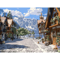 Товары для рисования - Картина по номерам Strateg Тихая улочка 30 х 40 см (SS-1249)