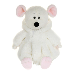 Мягкие животные - Мягкая игрушка Maxi toys Мышка Рафаэлла в белой шубке 21 см (2024405)