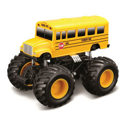 Автомодели - Машинка Maisto Earth shockers Школьный автобус инерционная желтая 12,5 см (21144/21144-13)