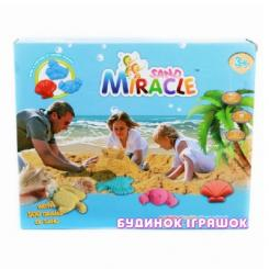 Набори для ліплення - Пісок для гри Miracle Sand Жителі моря 500 гр блакитний (2025014)
