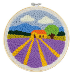 Наборы для творчества - Набор для создания ковровой вышивки Brushme Лавандовое поле (PMBR005)