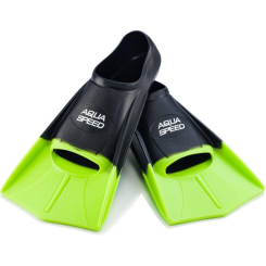 Для пляжа и плавания - Ласты Aqua Speed Training Fins 5631 (137-38) 35/36 (23-23.5 см) Черно-зеленые (5908217656315)