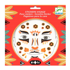 Косметика - Набір наклейок для обличчя DJECO Леопард (DJ09215)