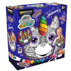 Набори для творчості - Набір для розфарбовування Danko toys My color pet-bag Cумочка синя (CPB-01-03U)
