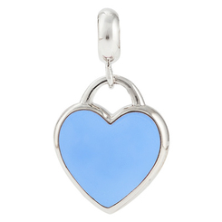 Ювелирные украшения - Кулон UMa&UMi Сердце серебро голубой (8927264107400)