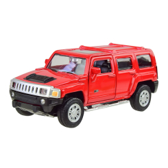 Транспорт і спецтехніка - Автомодель Автопром Hummer червона 1:43 (4311/4311-2)