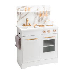 Детские кухни и бытовая техника - Игровой набор New classic toys Мини-кухня белая с мрамором (11042)