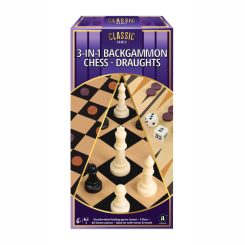 Настільні ігри - Ігровий набір Merchant Ambassador Нарди, шахи, шашки (ST2303)