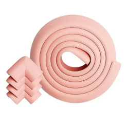 Товары по уходу - Набор защитных уголков 4 шт и защитная лента 2 м Babyhood розовый (BH-603P)