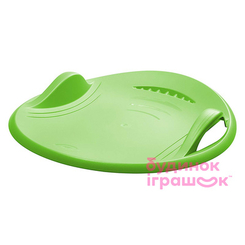 Детский транспорт - Санки-тарелка Plastkon Суперновая 60 зеленые для взрослых (41107882)