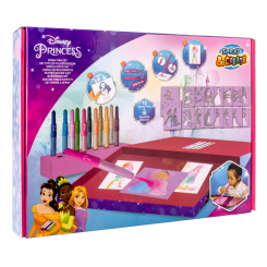 Товары для рисования - Набор спрей-ручек Disney Princess Делюкс с трафаретами (DP22368)