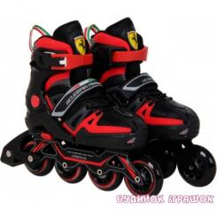 Ролики дитячі - Роликові ковзани FERRARI Inline Skate FS 23 розмір 30-33 підшипник ABEC 7 (FS23/30B)