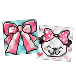 Мозаика - Алмазная мозаика на стикере Идейка Бантик 9 х 9 см 2 шт (AMS1055) Мозаика - Алмазная мозаика на стикере Идейка Бантик 9 х 9 см 2 шт (AMS1055)