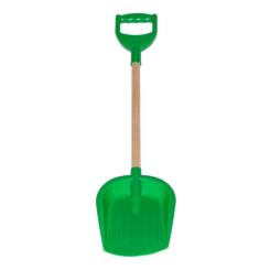 Набори для пісочниці - Дитяча іграшка "Лопатка велика з дерев'яною ручкою" ТехноК 2902TXK Зелений (34669s42928)