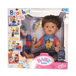Уцененные игрушки - Уценка! Кукла Baby Born Старший брат 43 см с аксессуарами (825365)