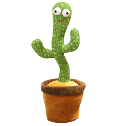 Персонажі мультфільмів - Інтерактивний плюшевий танцюючий кактус Funny Toys Dancing Light Cactus з різнобарвним підсвічуванням (CPK 56683/1)