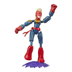 Фігурки персонажів - Фігурка Avengers Bend and flex Месники Капітан Марвел (E7377/E7872)