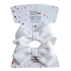 Бижутерия и аксессуары - Бантики Baby Hipster Микровельвет белый 2 штуки (2110000049218) Бижутерия и аксессуары - Бантики Baby Hipster Микровельвет белый 2 штуки (2110000049218)