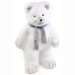 Аксесуари для свят - Декоративна новорічна іграшка під ялинку Ведмідь у шарфику Bona DP42684