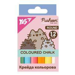 Канцтовари - Крейда кольорова Yes Pusheen 12 штук (400556)