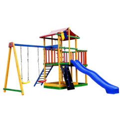 Ігрові комплекси, гойдалки, гірки - Дитячий ігровий комплекс, що розвиває кольоровий SportBaby Babyland-11