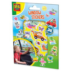 Набори для творчості - Набір наліпок на вікна Ses Creative Веселі тварини (02306S)