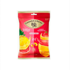 Солодощі - Цукерки Cavendish Грейпфрут з наповнювачем Ананас та Лимон з наповнювачем Полуниця 75 г (4037719061868)