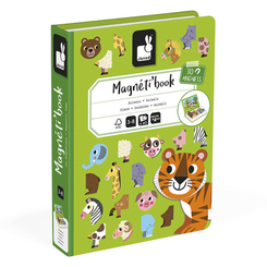 Обучающие игрушки - Магнитная книга Janod Животные (J02723)