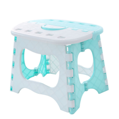 Детская мебель - Складной стульчик-табурет Jianpeile Anpei A9805PW 18.5 х 21 х 16 см Голубой с белым (497)