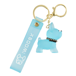 Брелоки - Брелок Brelok market Бульдог прозорий синій (2060000021311)