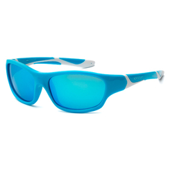 Сонцезахисні окуляри - Сонцезахисні окуляри Koolsun Sport бірюзово-білі до 12 років (KS-SPBLSH006)