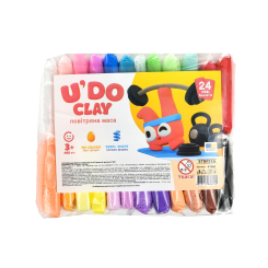 Набори для ліплення - Маса для ліплення Strateg U DO Clay 24 шт (4823113886776)