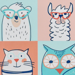 Мозаїка - Алмазна картина Strateg Четверо звірят 30 х 30 см (4823113868970/6HEE16309) Мозаїка - Алмазна картина Strateg Четверо звірят 30 х 30 см (4823113868970/6HEE16309)