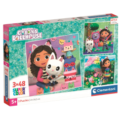 Пазлы - Пазл Clementoni Gabby's Dollhouse 3 шт по 48 элементов (25295) Пазлы - Пазл Clementoni Gabby's Dollhouse 3 шт по 48 элементов (25295)