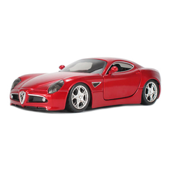 Колекційні автомоделі - Автомодель Bburago Alfa 8C competizone 2007 червоний металік металева 1:32 (18-43004/18-43004-2)