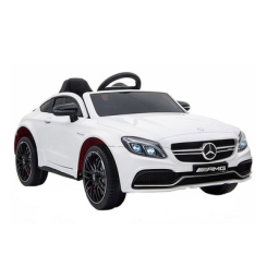 Електромобілі - Дитячий електромобіль Kidsauto Mercedes-Benz C63 S AMG білий (QY1588/QY1588-2)