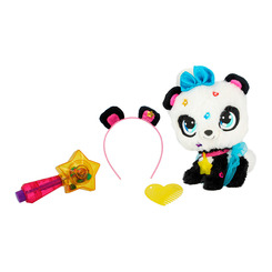 М'які тварини - М'яка іграшка Shimmer stars Панда Пікс з аксесуарами 28 см (S19300)