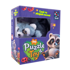 Пазлы - Пазлы De.tail Енотик 260 деталей (DT200-09)