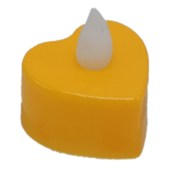 Нічники, проектори - Декоративна свічка "Серце" Bambi CX-19 LED 3см Жовтий (63660s76492)