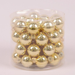 Аксесуари для свят - Кульки скляні Flora D-3 см. 45шт(44551) (MR35686)
