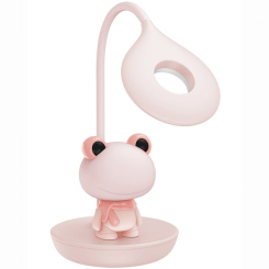 Меблі для геймерів - Настільна LED лампа з акумулятором Kite Cloudy Bear рожевий (K24-493-2-1) (K24-492-3-2)
