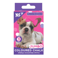 Канцтовари - Крейда кольорова Yes Keith Kimberlin Jumbo 3 шт (400458)