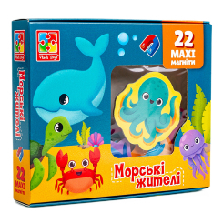 Розвивальні іграшки - Набір магнітів Vladi Toys Морські жителі (VT3106-27) Розвивальні іграшки - Набір магнітів Vladi Toys Морські жителі (VT3106-27)