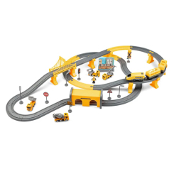 Залізниці та потяги - Ігровий набір Otamanko Мандрівний експрес Жовтий 92 деталі (532.01.32)