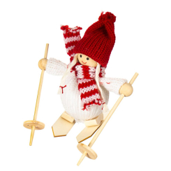 Аксессуары для праздников - Мягкая игрушка Elso Девочка на лыжах (001NV) (MR35049)