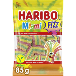 Солодощі - Желейні цукерки Haribo Miami Fizz 85 г (8426617359850)