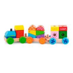 Развивающие игрушки - Кубики Viga Toys Паровоз (50534)