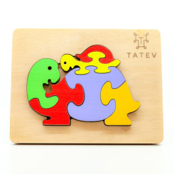 Розвивальні іграшки - Пазл-вкладиш Tatev Черепашки (0110) (4820230000000)